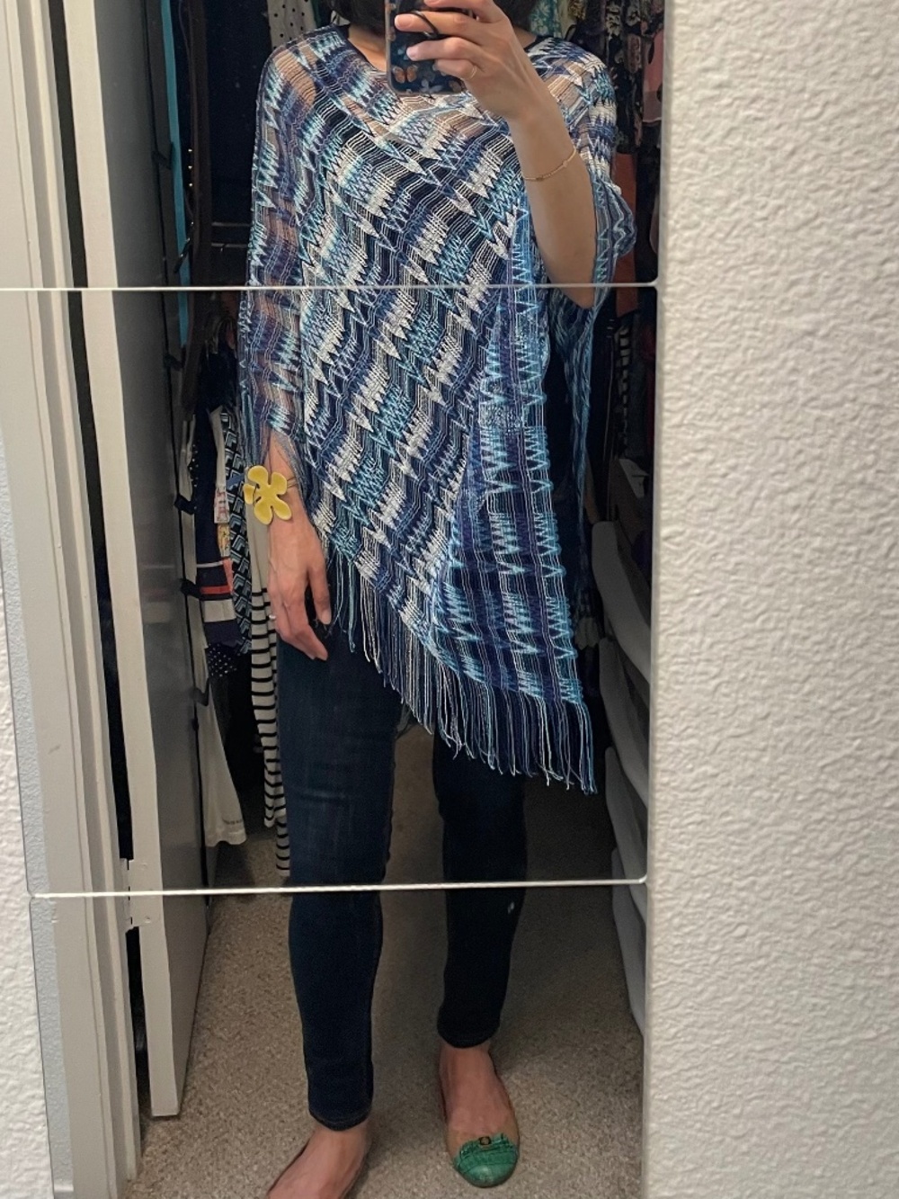 Free size Missoni Blue Summer Shawl